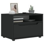 Casa si Gradina - Mobilier - Comode si corpuri - Comode - Dulap TV „VISNES” Negru 60x40x38 cm lemn prelucrat - Infinity.ro