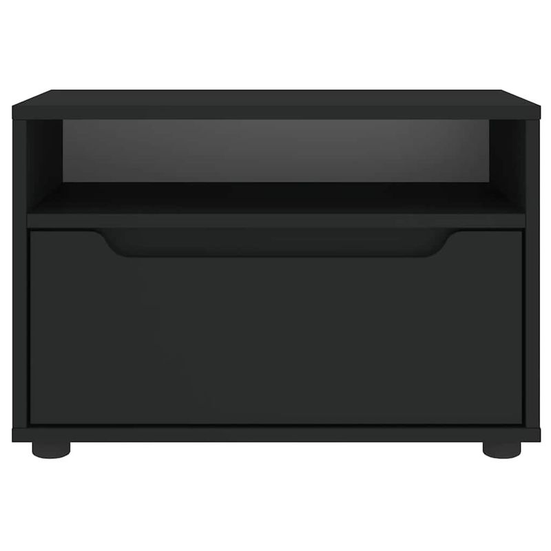 Casa si Gradina - Mobilier - Comode si corpuri - Comode - Dulap TV „VISNES” Negru 60x40x38 cm lemn prelucrat - Infinity.ro