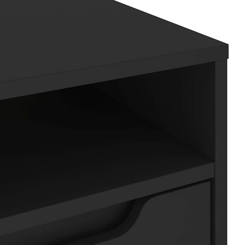 Casa si Gradina - Mobilier - Comode si corpuri - Comode - Dulap TV „VISNES” Negru 60x40x38 cm lemn prelucrat - Infinity.ro