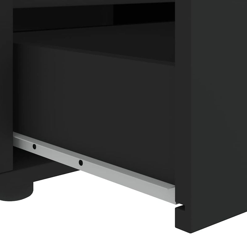 Casa si Gradina - Mobilier - Comode si corpuri - Comode - Dulap TV „VISNES” Negru 60x40x38 cm lemn prelucrat - Infinity.ro