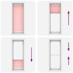 Casa si Gradina - Textile si covoare - Rulouri si jaluzele - Jaluza plisata roz 80x200 cm Latime tesatura 79,4cm poliester - Infinity.ro