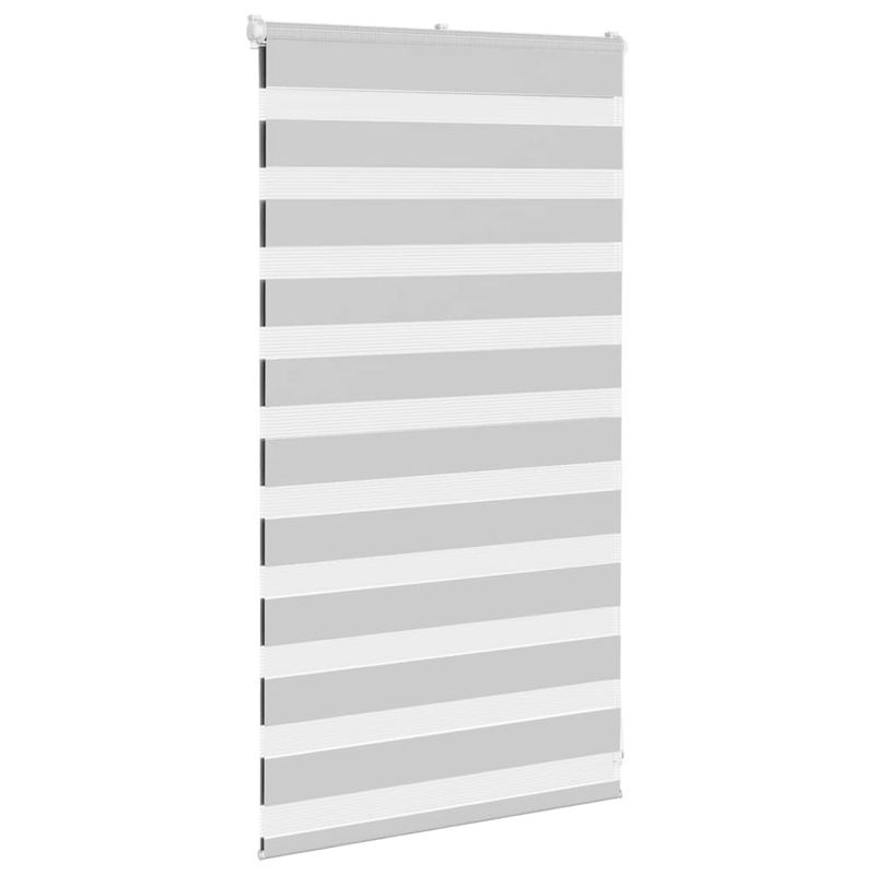 Casa si Gradina - Textile si covoare - Rulouri si jaluzele - Jaluzea tip zebra gri deschis latime tesatura 75,9 cm poliester, mărime 80x100 cm - Infinity.ro