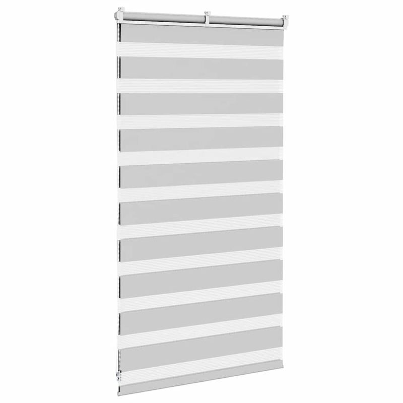 Casa si Gradina - Textile si covoare - Rulouri si jaluzele - Jaluzea tip zebra gri deschis latime tesatura 75,9 cm poliester, mărime 80x100 cm - Infinity.ro