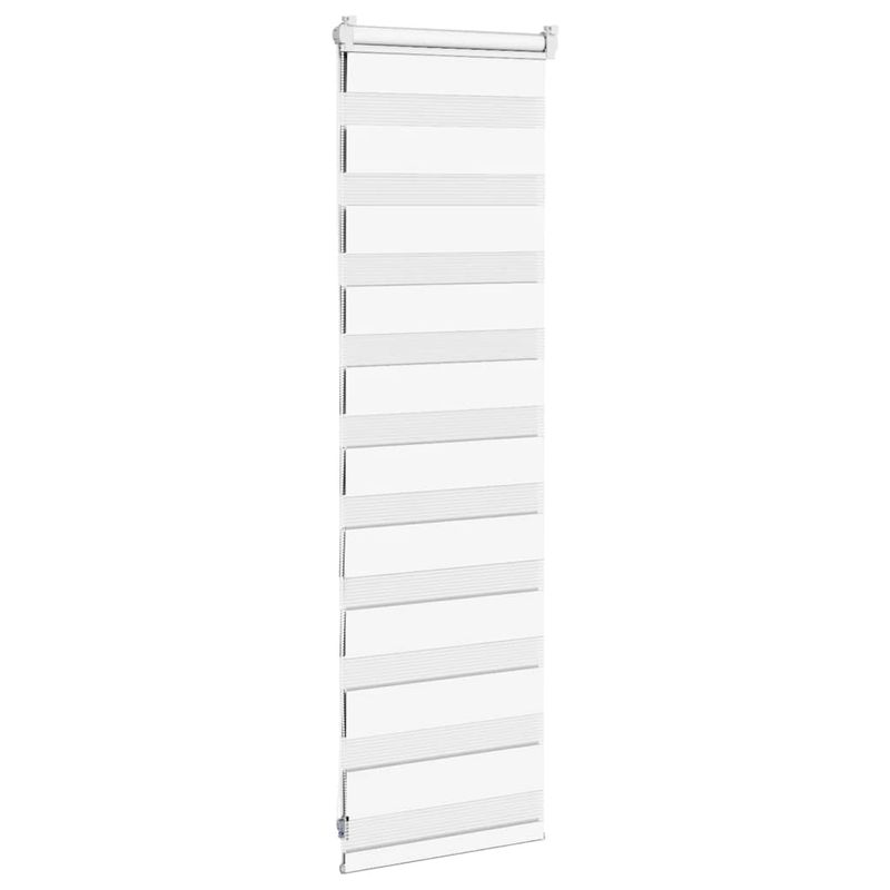 Casa si Gradina - Textile si covoare - Rulouri si jaluzele - Jaluzea tip zebra alb latime tesatura 35,9 cm poliester, mărime 40x100 cm - Infinity.ro