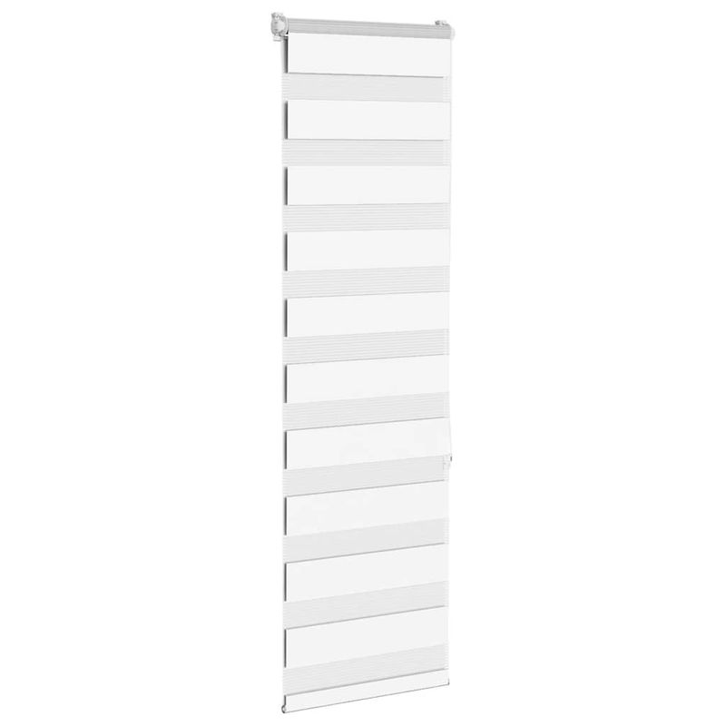 Casa si Gradina - Textile si covoare - Rulouri si jaluzele - Jaluzea tip zebra alb latime tesatura 35,9 cm poliester, mărime 40x150 cm - Infinity.ro