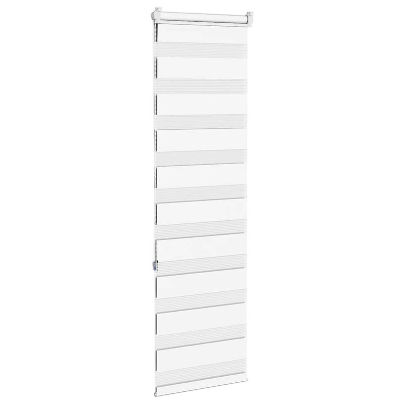 Casa si Gradina - Textile si covoare - Rulouri si jaluzele - Jaluzea tip zebra alb latime tesatura 35,9 cm poliester, mărime 40x150 cm - Infinity.ro