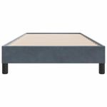 Casa si Gradina - Mobilier - Paturi si accesorii - Paturi - Cadru de pat fara saltea, gri inchis, 90x210 cm, catifea - Infinity.ro