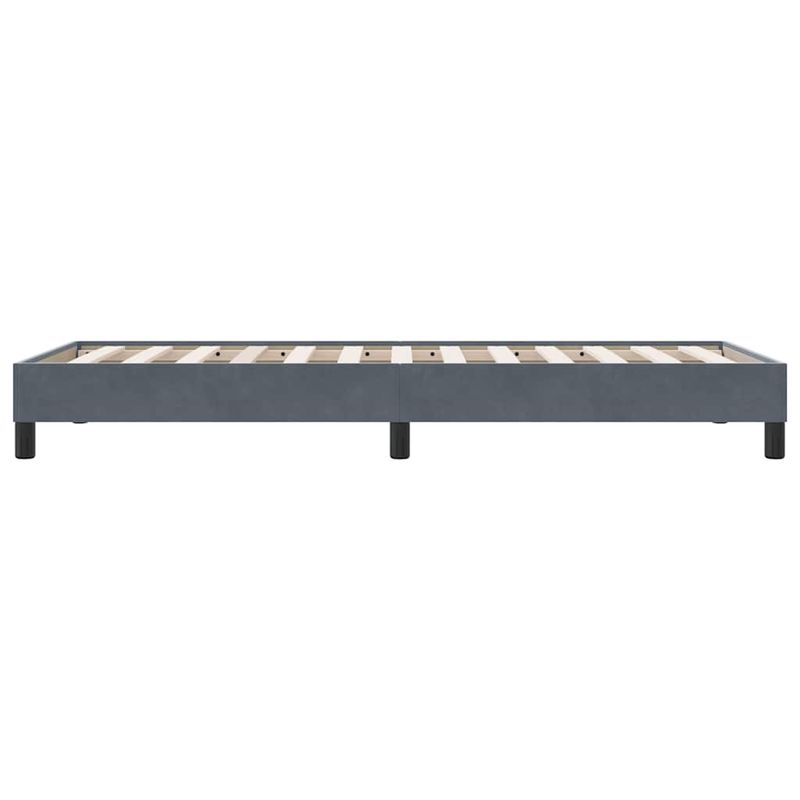 Casa si Gradina - Mobilier - Paturi si accesorii - Paturi - Cadru de pat fara saltea, gri inchis, 90x210 cm, catifea - Infinity.ro