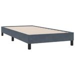 Casa si Gradina - Mobilier - Paturi si accesorii - Paturi - Cadru de pat fara saltea, gri inchis, 90x210 cm, catifea - Infinity.ro