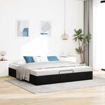 Casa si Gradina - Mobilier - Paturi si accesorii - Paturi - Cadru de pat otoman fara saltea Negru 200x200 cm catifea - Infinity.ro