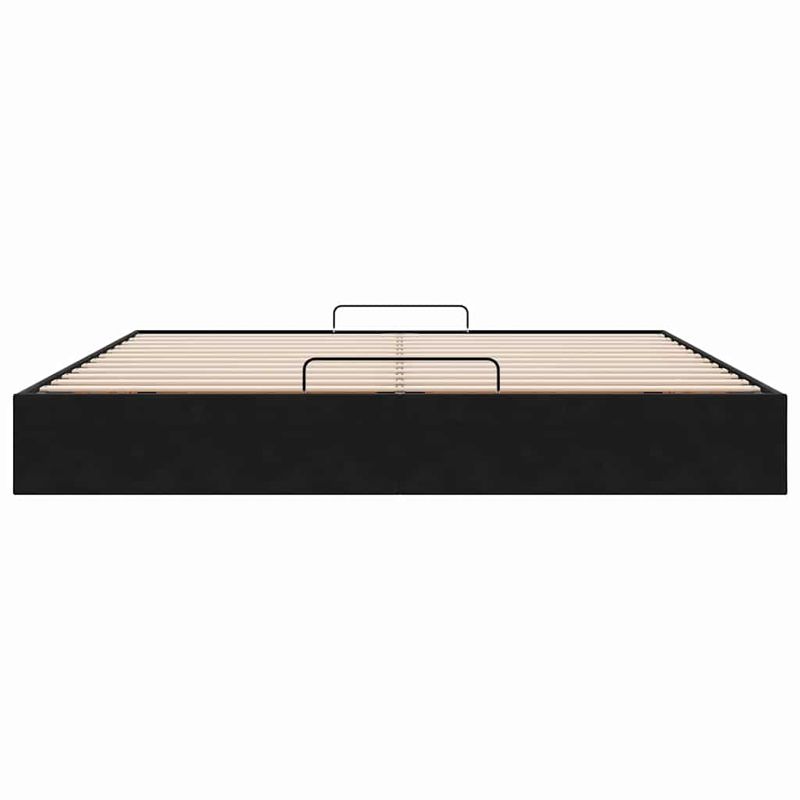 Casa si Gradina - Mobilier - Paturi si accesorii - Paturi - Cadru de pat otoman fara saltea Negru 200x200 cm catifea - Infinity.ro