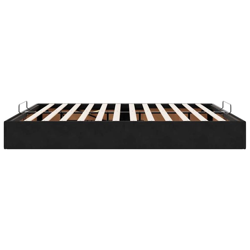 Casa si Gradina - Mobilier - Paturi si accesorii - Paturi - Cadru de pat otoman fara saltea Negru 200x200 cm catifea - Infinity.ro