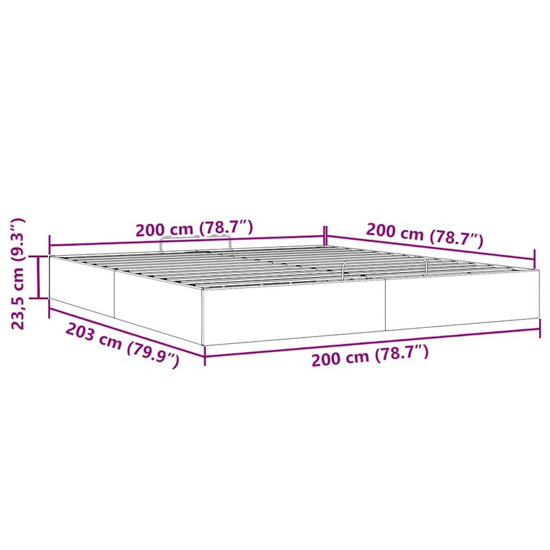 Casa si Gradina - Mobilier - Paturi si accesorii - Paturi - Cadru de pat otoman fara saltea Negru 200x200 cm catifea - Infinity.ro