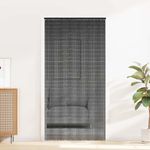 Casa si Gradina - Textile si covoare - Perdele si draperii - Perdele - Perdele usa cu insecte gri inchis 100x220 cm bambus - Infinity.ro