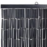 Casa si Gradina - Textile si covoare - Perdele si draperii - Perdele - Perdele usa cu insecte gri inchis 100x220 cm bambus - Infinity.ro