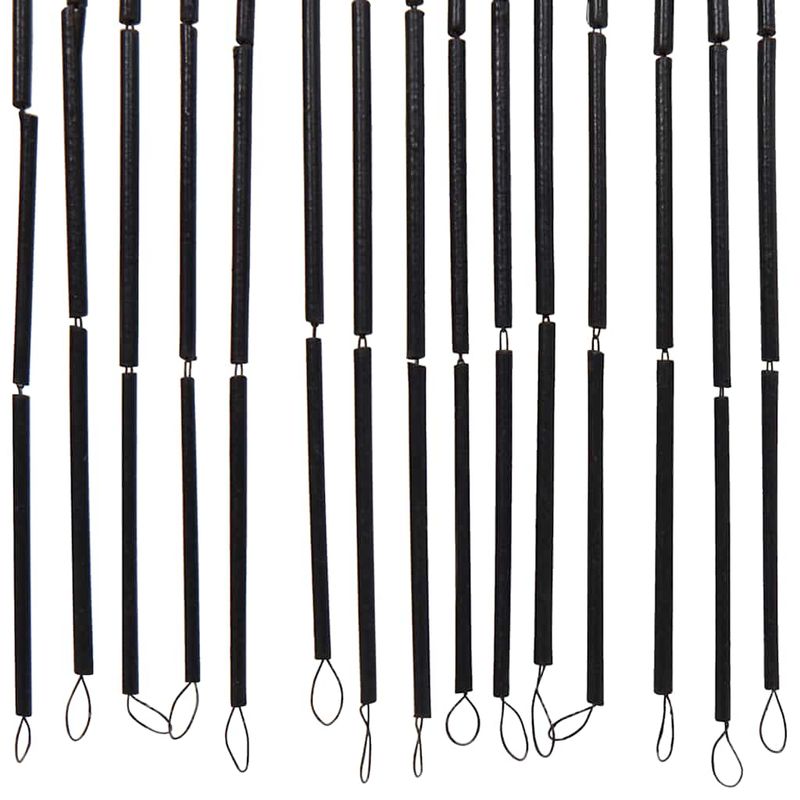 Casa si Gradina - Textile si covoare - Perdele si draperii - Perdele - Perdele usa cu insecte gri inchis 100x220 cm bambus - Infinity.ro