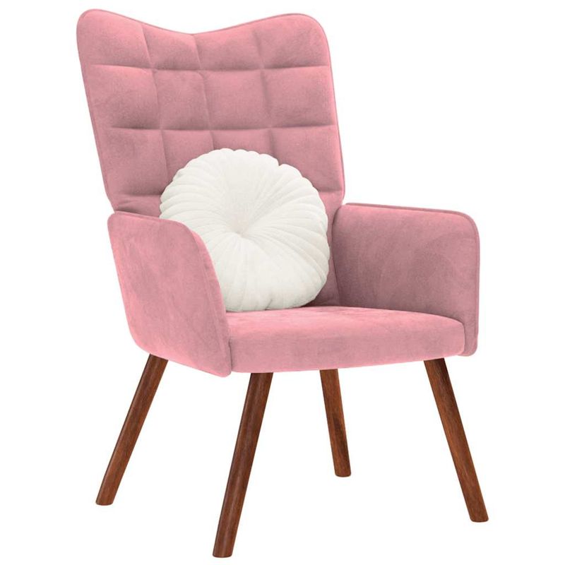 Casa si Gradina - Mobilier - Scaune si fotolii - Fotolii - Fotoliu de relaxare, roz, catifea - Infinity.ro