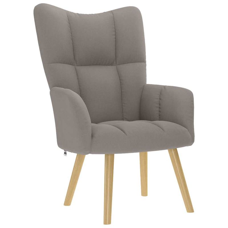 Casa si Gradina - Mobilier - Scaune si fotolii - Fotolii - Fotoliu de relaxare cu taburet, gri taupe, textil - Infinity.ro