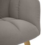 Casa si Gradina - Mobilier - Scaune si fotolii - Fotolii - Fotoliu de relaxare cu taburet, gri taupe, textil - Infinity.ro