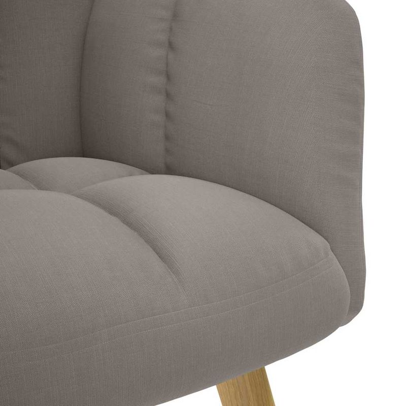 Casa si Gradina - Mobilier - Scaune si fotolii - Fotolii - Fotoliu de relaxare cu taburet, gri taupe, textil - Infinity.ro