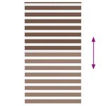 Casa si Gradina - Textile si covoare - Rulouri si jaluzele - Jaluzea tip zebra maro latime tesatura 115,9 cm poliester, mărime 120x230 cm - Infinity.ro