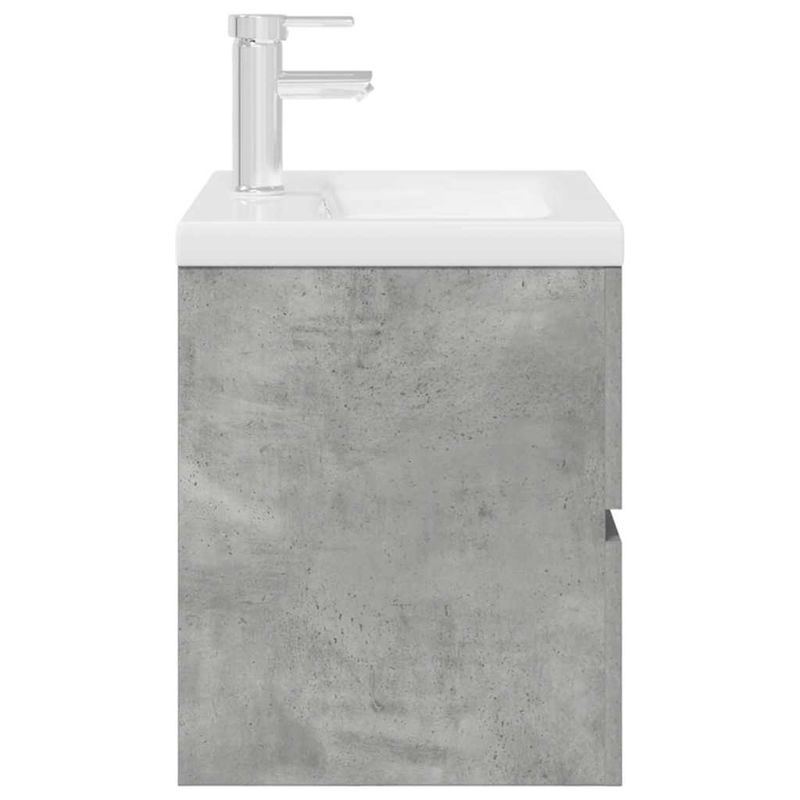 Casa si Gradina - Mobilier - Seturi de mobilier - Seturi baie - Set mobilier de baie, 2 piese, gri beton, lemn compozit - Infinity.ro