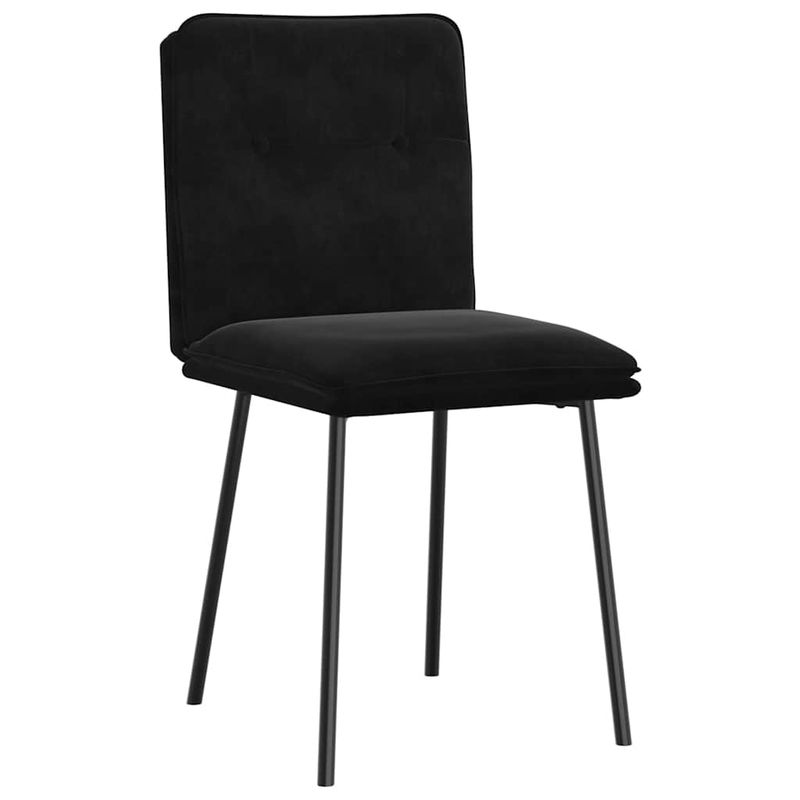 Casa si Gradina - Mobilier - Scaune si fotolii - Scaune - Scaune de bucatarie, 4 buc., negru, catifea - Infinity.ro