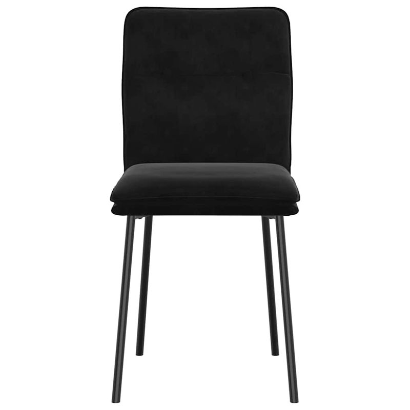 Casa si Gradina - Mobilier - Scaune si fotolii - Scaune - Scaune de bucatarie, 4 buc., negru, catifea - Infinity.ro