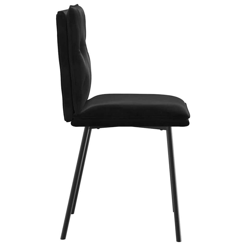 Casa si Gradina - Mobilier - Scaune si fotolii - Scaune - Scaune de bucatarie, 4 buc., negru, catifea - Infinity.ro