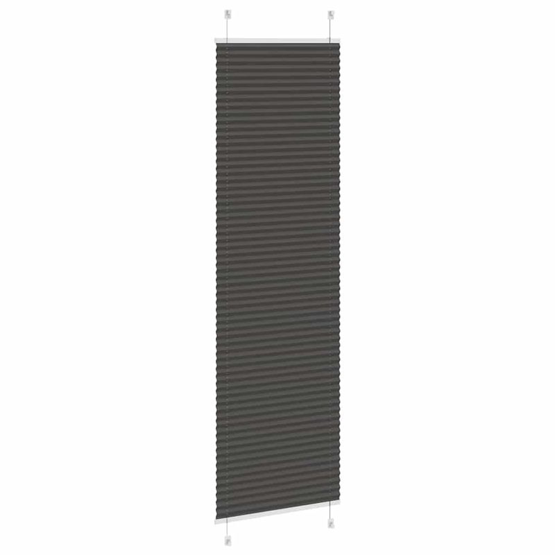 Casa si Gradina - Textile si covoare - Rulouri si jaluzele - Jaluza plisata negru 60x200 cm Latime tesatura 59,4cm poliester - Infinity.ro