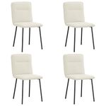 Casa si Gradina - Mobilier - Scaune si fotolii - Scaune - Scaune de bucatarie, 4 buc., crem, catifea - Infinity.ro