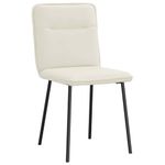 Casa si Gradina - Mobilier - Scaune si fotolii - Scaune - Scaune de bucatarie, 4 buc., crem, catifea - Infinity.ro