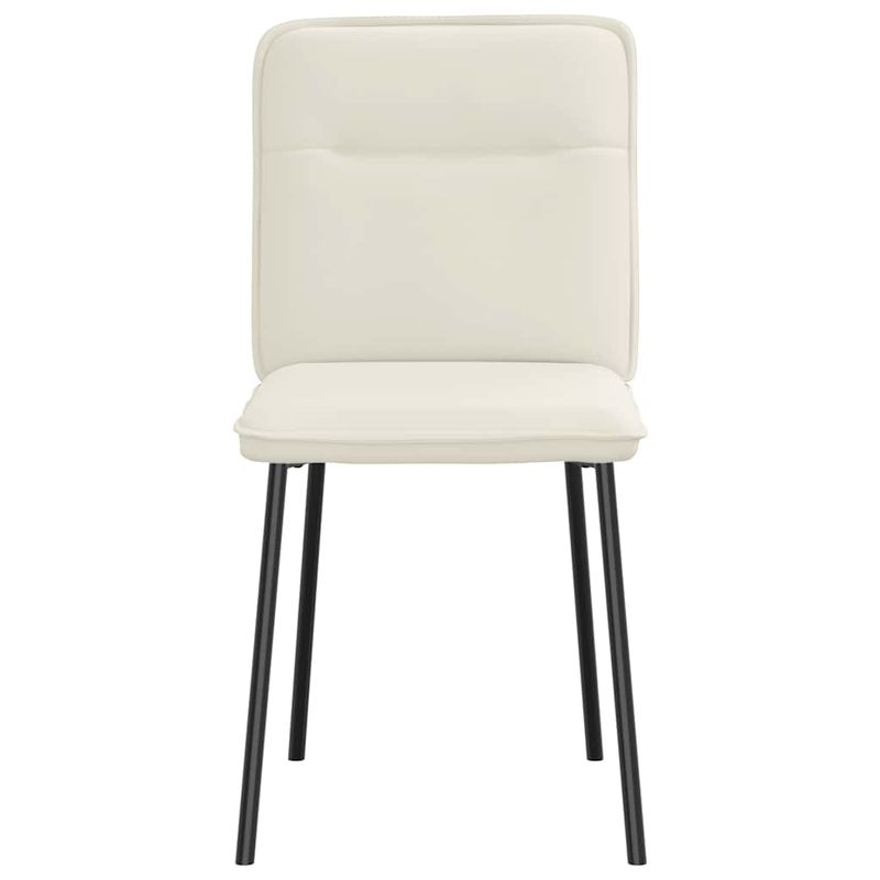 Casa si Gradina - Mobilier - Scaune si fotolii - Scaune - Scaune de bucatarie, 4 buc., crem, catifea - Infinity.ro