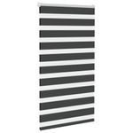 Casa si Gradina - Textile si covoare - Rulouri si jaluzele - Jaluzea tip zebra neagra latime tesatura 75,9 cm poliester, mărime 80x150 cm - Infinity.ro