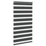 Casa si Gradina - Textile si covoare - Rulouri si jaluzele - Jaluzea tip zebra neagra latime tesatura 75,9 cm poliester, mărime 80x150 cm - Infinity.ro
