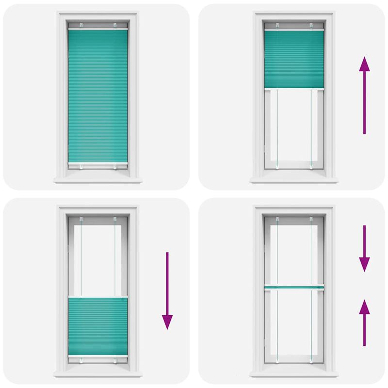 Casa si Gradina - Textile si covoare - Rulouri si jaluzele - Jaluza plisata verde petrol 65x150 cm Latime tesatura 64,4 cm - Infinity.ro