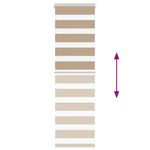 Casa si Gradina - Textile si covoare - Rulouri si jaluzele - Jaluzea tip zebra 50x150 cm latime tesatura 45,9 cm poliester, sand brown - Infinity.ro