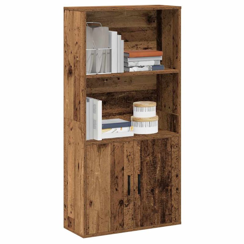 Casa si Gradina - Mobilier - Biblioteci si rafturi - Biblioteci - Biblioteca, lemn vechi, 60x24x120 cm, lemn prelucrat - Infinity.ro
