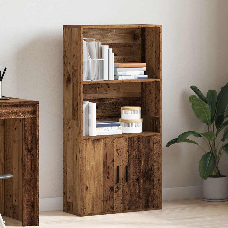 Casa si Gradina - Mobilier - Biblioteci si rafturi - Biblioteci - Biblioteca, lemn vechi, 60x24x120 cm, lemn prelucrat - Infinity.ro