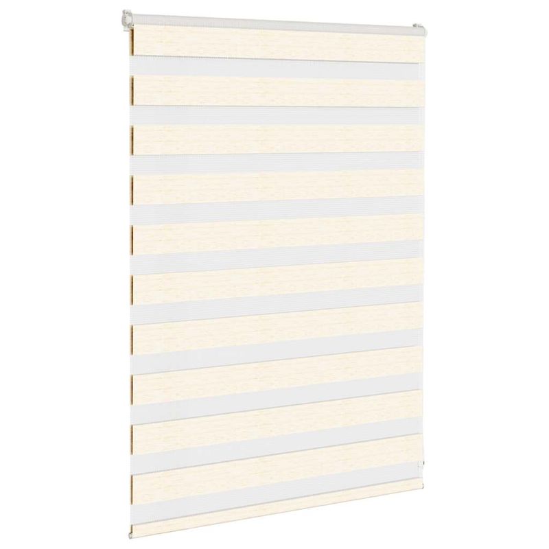 Casa si Gradina - Textile si covoare - Rulouri si jaluzele - Jaluzea tip zebra 110x100 cm latime tesatura 105,9 cm poliester, bej marmorat - Infinity.ro