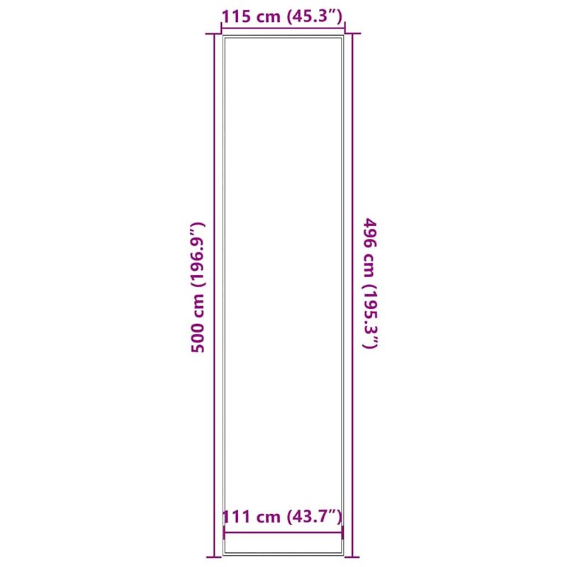 Casa si Gradina - Textile si covoare - Covoare - Covorase intrare - Pres maro 115x500 cm - Infinity.ro