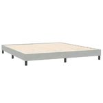 Casa si Gradina - Mobilier - Paturi si accesorii - Paturi - Cadru de pat fara saltea, gri deschis, 200x210 cm, catifea - Infinity.ro