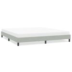 Casa si Gradina - Mobilier - Paturi si accesorii - Paturi - Cadru de pat fara saltea, gri deschis, 200x210 cm, catifea - Infinity.ro