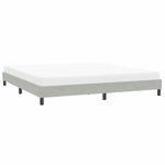 Casa si Gradina - Mobilier - Paturi si accesorii - Paturi - Cadru de pat fara saltea, gri deschis, 200x210 cm, catifea - Infinity.ro