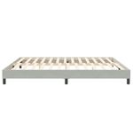 Casa si Gradina - Mobilier - Paturi si accesorii - Paturi - Cadru de pat fara saltea, gri deschis, 200x210 cm, catifea - Infinity.ro
