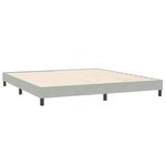 Casa si Gradina - Mobilier - Paturi si accesorii - Paturi - Cadru de pat fara saltea, gri deschis, 200x210 cm, catifea - Infinity.ro