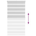 Casa si Gradina - Textile si covoare - Rulouri si jaluzele - Jaluzea tip zebra gri deschis latime tesatura 75,9 cm poliester, mărime 80x150 cm - Infinity.ro