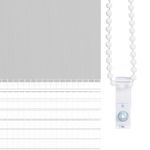 Casa si Gradina - Textile si covoare - Rulouri si jaluzele - Jaluzea tip zebra gri deschis latime tesatura 75,9 cm poliester, mărime 80x150 cm - Infinity.ro