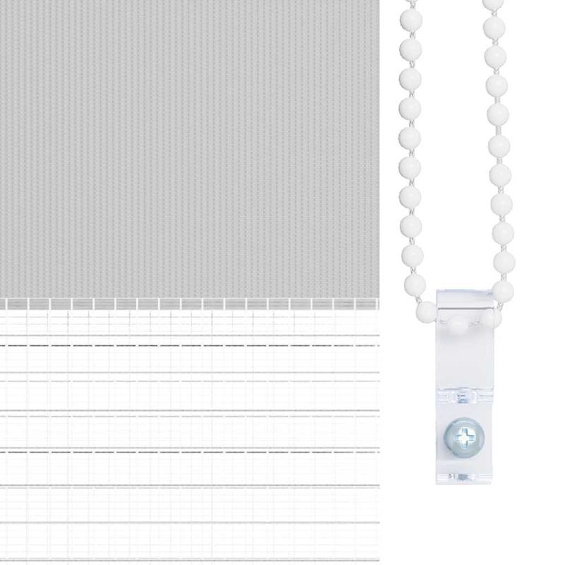 Casa si Gradina - Textile si covoare - Rulouri si jaluzele - Jaluzea tip zebra gri deschis latime tesatura 75,9 cm poliester, mărime 80x150 cm - Infinity.ro