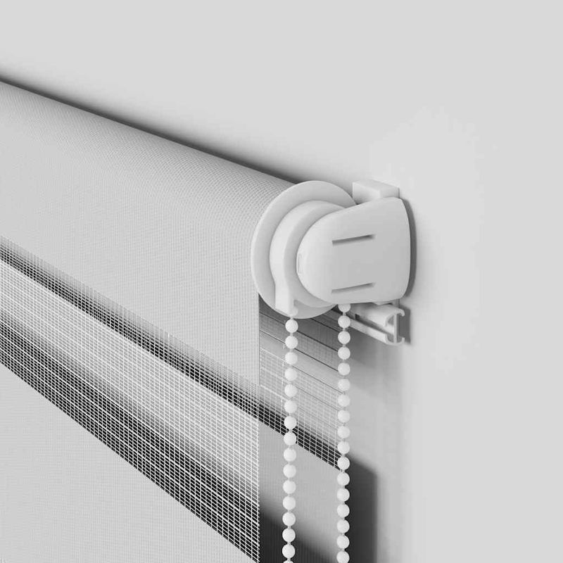 Casa si Gradina - Textile si covoare - Rulouri si jaluzele - Jaluzea tip zebra gri deschis latime tesatura 75,9 cm poliester, mărime 80x150 cm - Infinity.ro